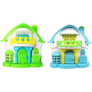                       Aseenaa Doll House (30 Pcs)  Play Set for Girls  Role Play Set  Doll House With Furniture ( Pack Of 2 )                                              