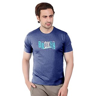                       U-Light Men Round Neck Regular T-Shirt                                              