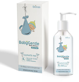 SKINAA BabyGentle - Silky-Smooth Hair Gentle Baby Shampoo  Tear-Free  Sulphate-Free  Enriched with Shea Butter  Vita