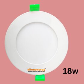 Alienenergy Round Slim Panel AE PLE18 18Watt Recessed Ceiling Light Ceiling Lamp (White)