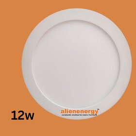 Alienenergy Round Surface Panel AE PLS12 12Watt Recessed Ceiling Light Ceiling Lamp (White)