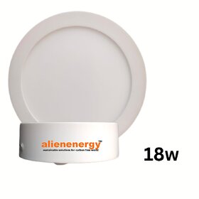 Alienenergy Round Surface Panel AE PLS18 18Watt Recessed Ceiling Light Ceiling Lamp (White)