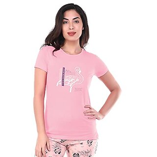                       U-Light Apparels Women Regular Fit T-Shirt For Summer                                              