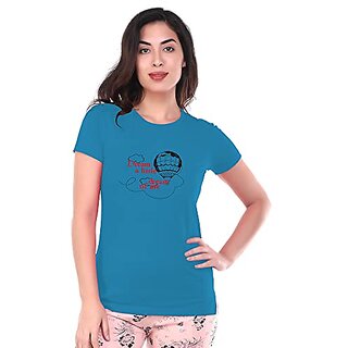                       U-Light Apparels Women Regular Fit T-Shirt For Summer                                              