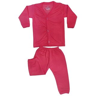                       U-Light Thermal Night Suit - Full Sleeves Printed Collared Neck Winter Wear For Girls Boys                                              