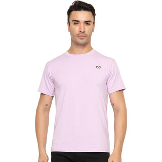                       MODERNITY Men Round Neck Pink T-Shirt                                              