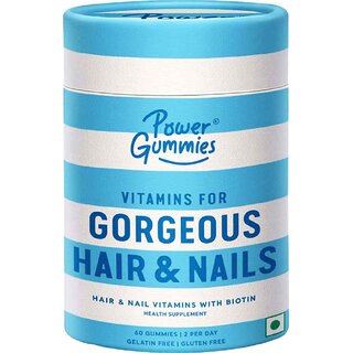 Nutrition For Hair and Nails(Gummies with Biotin, Zinc, Vitamins A to E  Folic Acid)