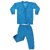 U-Light Thermal Night Suit - Full Sleeves Printed Collared Neck Winter Wear For Girls Boys