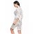 Sparklesandsatin Women's Embroidered Net Babydoll  Nightwear Above Knee Babydoll Lingerie - White (Free Size)
