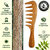 Rufiys Pure Neem Wooden Wide Tooth Comb  Neem Wood Hair Comb for Women  Men  Hair Growth  Anti Dandruff  Detangling