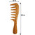 Rufiys Pure Neem Wooden Wide Tooth Comb  Neem Wood Hair Comb for Women  Men  Hair Growth  Anti Dandruff  Detangling