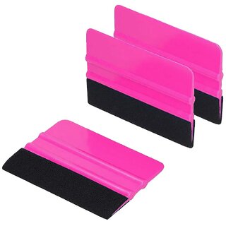 Buy SQZ-206F Black Felt, Window Tint Tool, for PPF, lamination, Pink ...