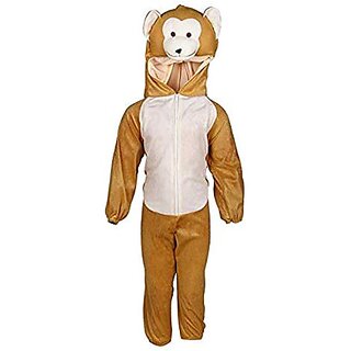                       Monkey Animal Costume for Birthday Theme Party and Fancy Dress Kids ( Color - Brown )                                              