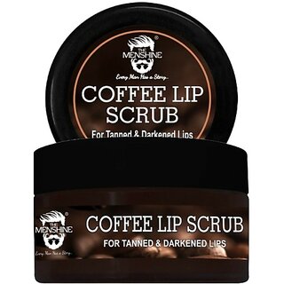                       The Menshine Coffee Lip Scrub For Tanned & Darkened Lips | Lips Scrub (15 G)                                              