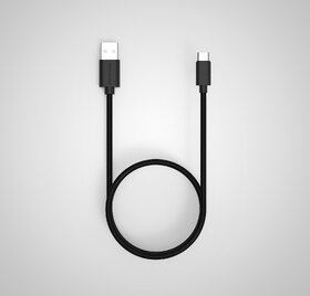 Twance T24B Braided Type C to USB Fast charging and data sync Cable, Black Color, 2 Meter