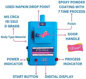 Maya Brand Sanitary Napkin Incinerator - Hygienic Home Model