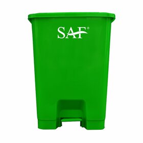 SAF PLASTIC PEDAL BIN 30 LITERS (Green)