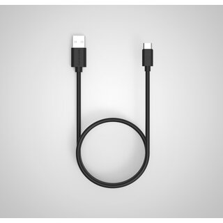 Twance T22B PVC Type C to USB Fast charging and data sync Cable, Black Color, 1.5 Meter
