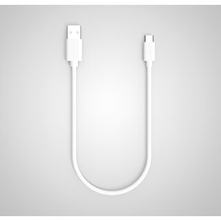 Twance T23W  PVC Type C to USB Fast charging and data sync Cable, White Color,  0.25 Meter