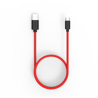 Twance T22R TPE Type C to USB Fast charging and data sync Cable, Red Color, 1.5 Meter