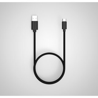 Twance T24B Braided Type C to USB Fast charging and data sync Cable, Black Color, 2 Meter