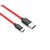 Twance T23R TPE Type C to USB Fast charging and data sync Cable, Red Color,  0.25 Meter