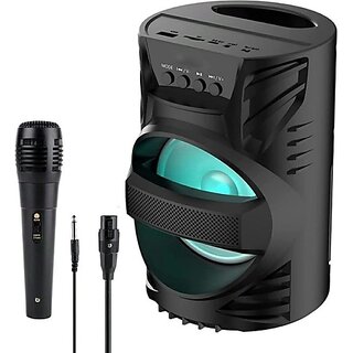 Tunifi WS-04 Mini Home Theater3D SoundSplashproofWater ResistantBluetooth Speaker 10 W Bluetooth Speaker (Black, Stereo Channel)