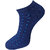 USOXO Men And Women Multicolor Combed Cotton Ankle Length Socks - Free Size UK8-11(Pack Of 3)Black, Blue, Dark  grey