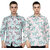 Modernity Casual Green-Peach Shirt For Men