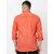 Modernity Casual Black-Peach Shirt For Men