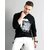 Modernity Casual Black-White Shirt For Men