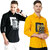 Modernity Casual Black-Yellow Shirt For Men