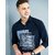 Modernity Casual Camel-Navy Shirt For Men