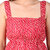 Magnetism Red Embroidered Bandhani Top