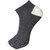 USOXO Men And Women Multicolor Combed Cotton Ankle Length Socks - Free Size UK8-11(Pack Of 3)Blue, Dark grey, Maroon