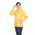 Honey Bell Self Design Yellow Color Polyester Jacket For Women