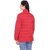 Honey Bell Self Design Red Color Polyester Jacket For Women