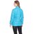 Honey Bell Self Design Light Blue Color Polyester Jacket For Women