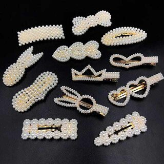                       Alamodey Al-6Pc-Pearl-Pins Back Pin (Multicolor)                                              