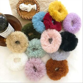 Alamodey Multipack Of 1 It Includes 12Pc Of Fur Rubberbands Hair Band (Multicolor) Alamodey Multipack Of 1 It Includes 12Pc Of Fur Rubberbands Hair Band (Multicolor)