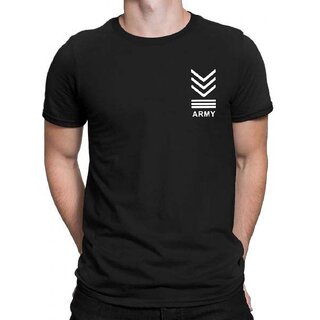                       HIT SQUARE Black Pure Cotton Round Neck Printed T-Shirt for Men                                              
