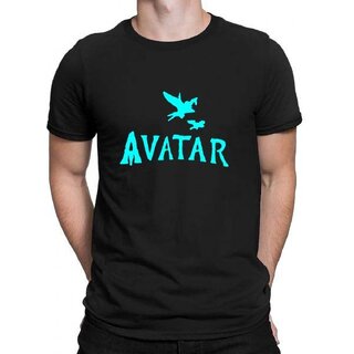 HIT SQUARE Black Pure Cotton Round Neck Printed For Men HIT SQUARE Black Pure Cotton Round Neck Printed For Men