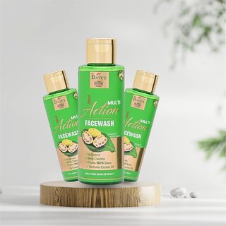 The Dave's Noni 100 Pure Multi Action Face Wash for Oily Skin, Acne Dry Skin Face Cleanser (360ML(Pack of 3) The Dave's Noni 100 Pure Multi Action Face Wash for Oily Skin, Acne Dry Skin Face Cleanser (360ML(Pack of 3)