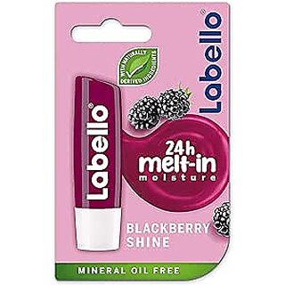 LABELLO Lip Balm, Moisturising Lip Care, Blackberry Shine, 4.8g LABELLO Lip Balm, Moisturising Lip Care, Blackberry Shine, 4.8g