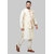 Ochex Men's Silk Blend Kurta Churidar Pyjama with Stylish Modi Jacket/Waistcoat