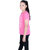 Kid Kupboard Cotton Girls T-Shirt, Pink, Half-Sleeves, Crew Neck, 8-9 Years KIDS5362