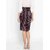Women Polka Print Straight Black Skirt