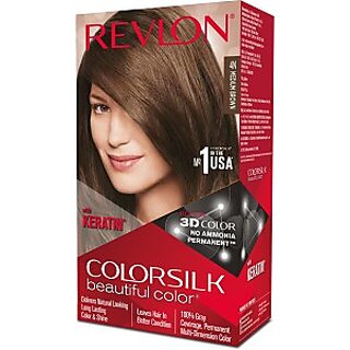                       Revlon Color Silk Hair Color (3D Color Gel Technology) With Keratin                                              