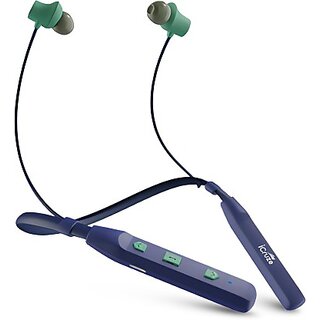 iCruze Tune Wireless Neckband up to 12 H Playtime  13mm driver Bluetooth Headset(Blue, True Wireless)