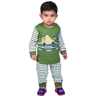                       Kid Kupboard Cotton Baby Boys Sweatshirt and Sweatpant Set, Multicolor, Full-Sleeves, 2-3 Years KIDS5364                                              